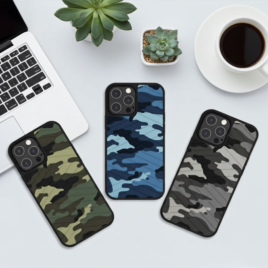 14 Plus Camo case Green and Blue