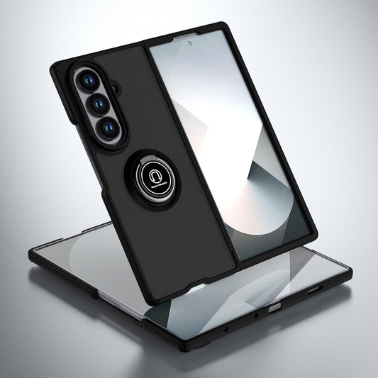Samsung Galaxy Fold 7 Black Case with Ring