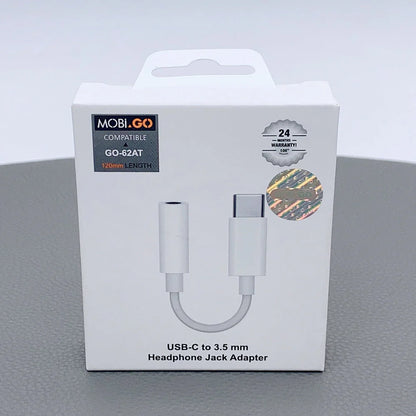 Type-C to 3.5mm Aux Headphone Adapter
