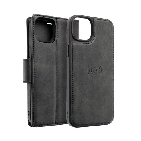 iPhone 17 pro Max magnetic detachable leather Wallet Case iPhone 17 Pro Max Black