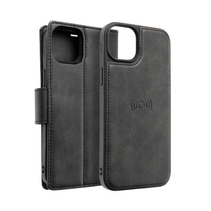 iPhone 17 pro Max magnetic detachable leather Wallet Case iPhone 17 Pro Max Black