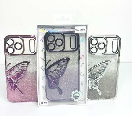 iPhone 17 Pro Max Sparkle Collection Butterfly Case For iPhone 17 Pro Max