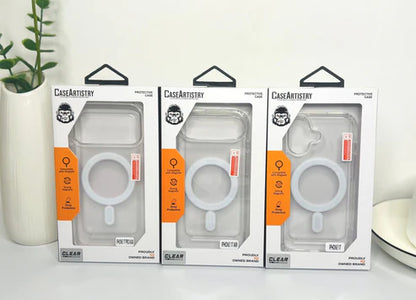 iPhone 17 Case Clear - strong stick with magnet