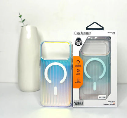 iPhone 17 pro Max Corrugated Pattern Mag Armor Fusion X Case