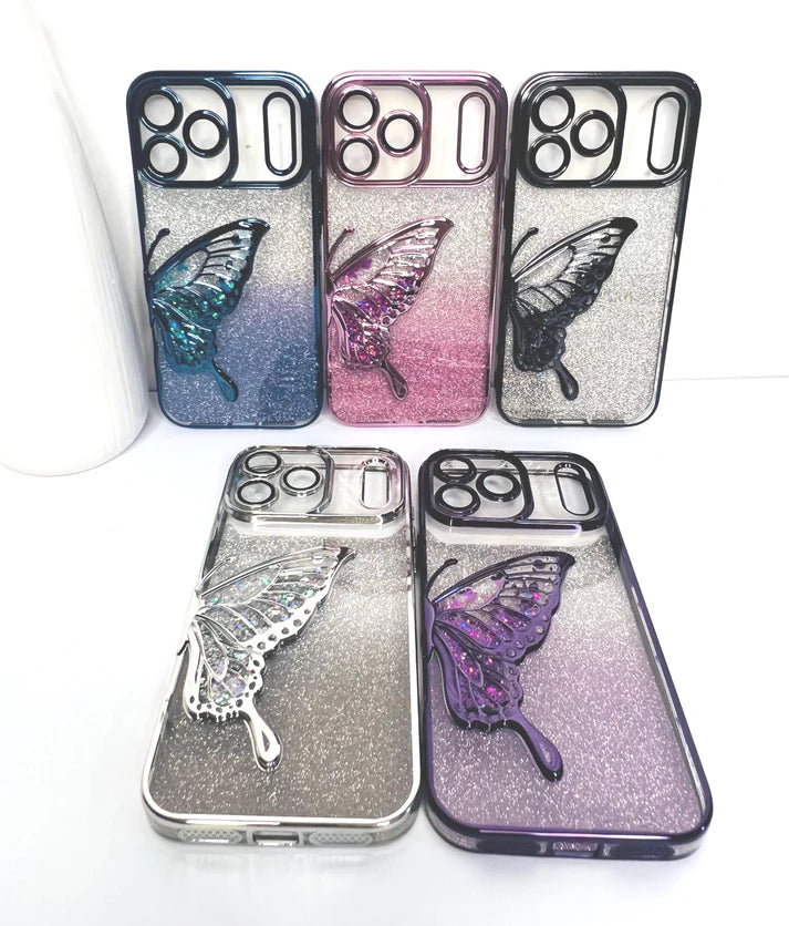 iPhone 17 Pro Max Sparkle Collection Butterfly Case For iPhone 17 Pro Max