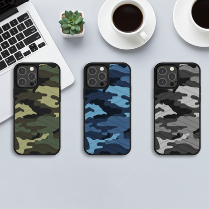14 Plus Camo case Green and Blue