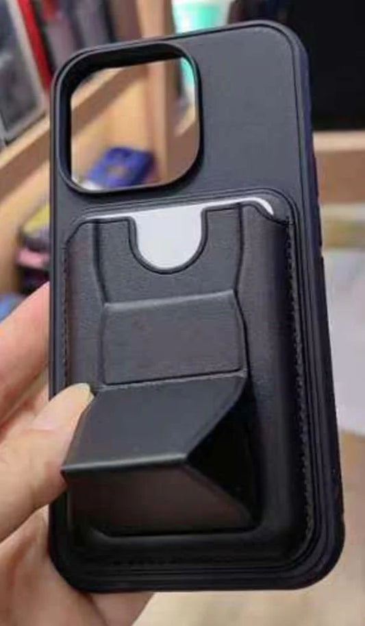 iPhone 14 Case Back Card Slot Soft Case For iPhone 14 Plus Black