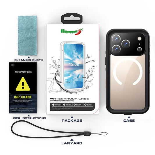 iPhone 17 Pro Max Genuine Red Pepper Waterproof Case For iPhone 17 Pro Max